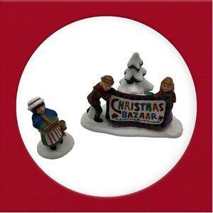 Dept. 56 Heritage Village Collectio Christmas Bazaar....Sign  Retired  Boxed